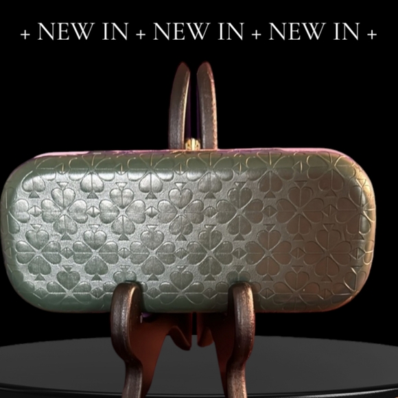 Kate Spade Eyeglasses "So Happy To See You" Case with Dust Cloth NWOT - Picture 3 of 8